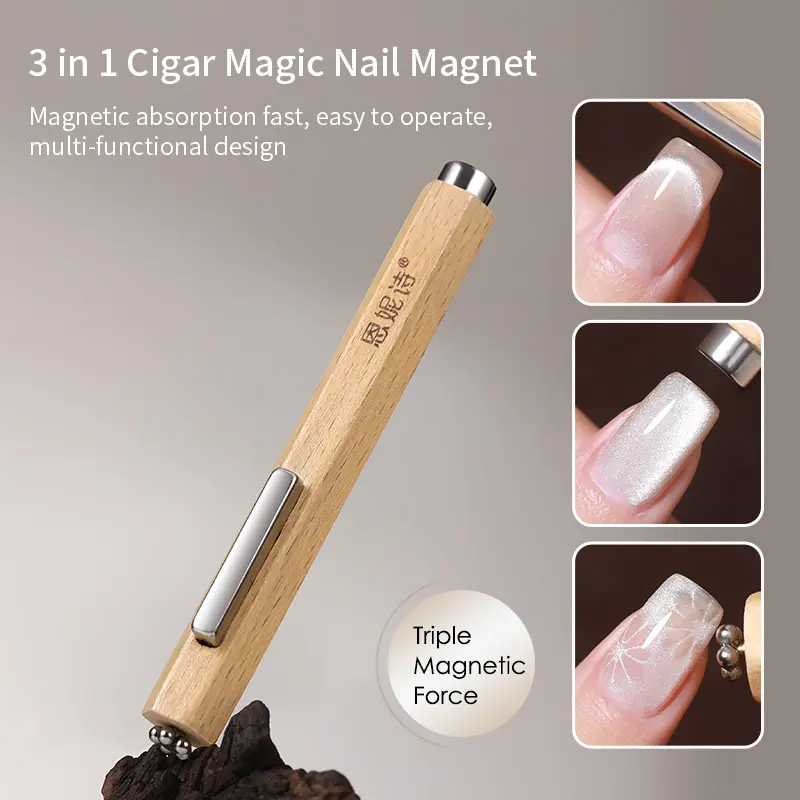 Dụng cụ làm móng từ tính mắt mèo, 3 trong 1, cho sơn Gel mắt mèo, nam châm mạnh