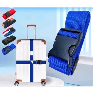 Tali Pengikat Koper Biru dengan Buckle Hitam untuk Perlindungan Optimal dan Gaya yang Menarik