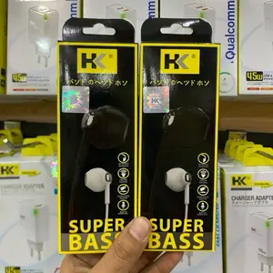 ￼HK Headset 888 Wired Earphone Handsfree Jack Extra Bass HiFi Stereo Built-in Microphone