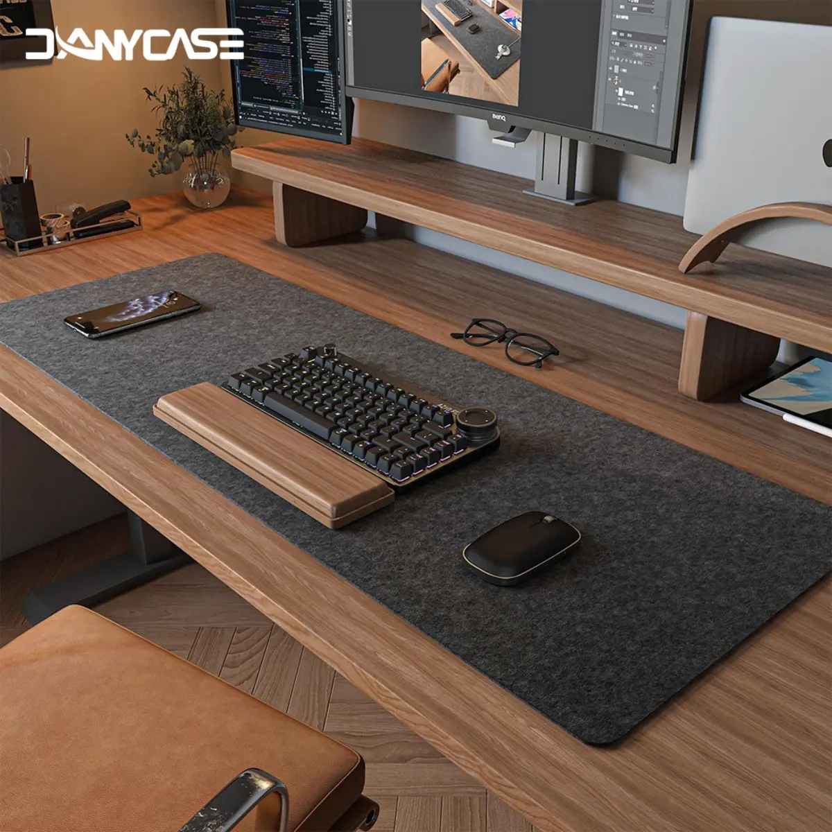 Large Size Wool Felt Mouse Pad Office Computer Desk Protector Mat Table Laptop Cushion Non-slip Keyboard Mat Gaming Accessories