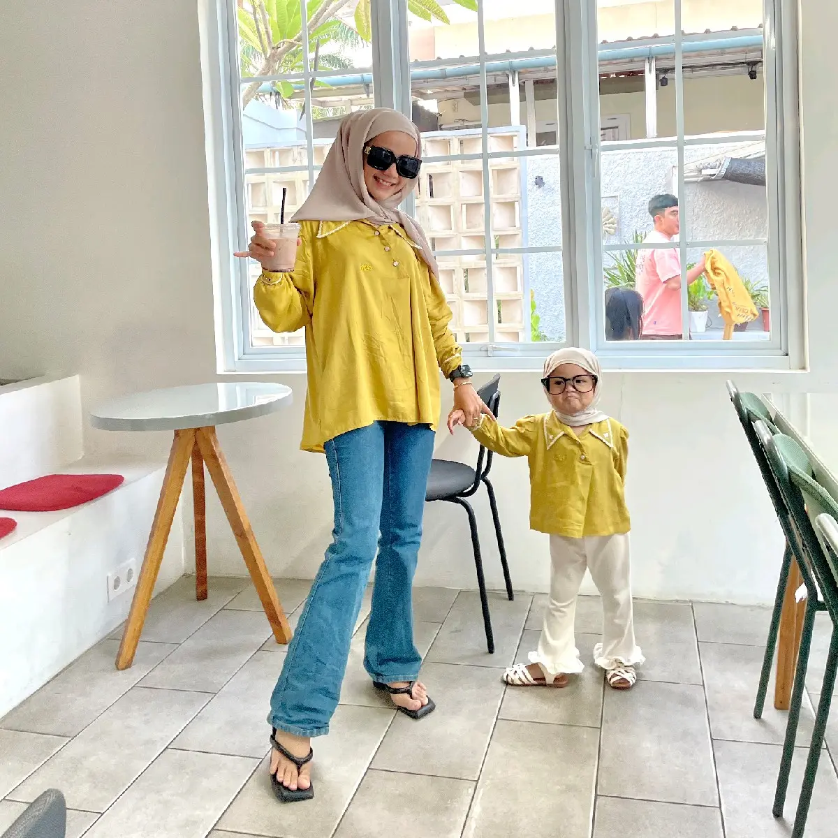 Lady Blouse Rirey Mom and Kids Croptop Elegant Super Adem Bahan Katun Rayon Twill