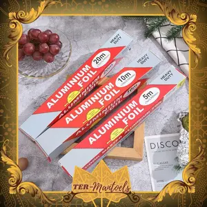 Alumunium Foil Roll / Kertas Alumunium Foil Roll 10 Dan 20 Meter / Foil Warp Makanan