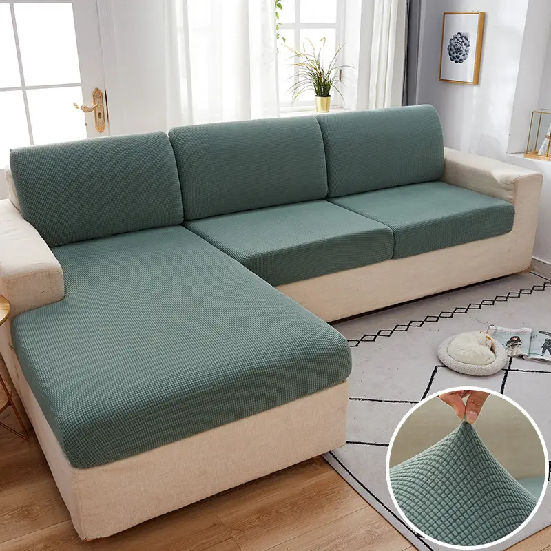 Ready Stock Sofa Cover Protector Elastic L Shape Couch Cover Slipcovers for 1/2/3/4 Seater Sofa Seat Cushion Cover