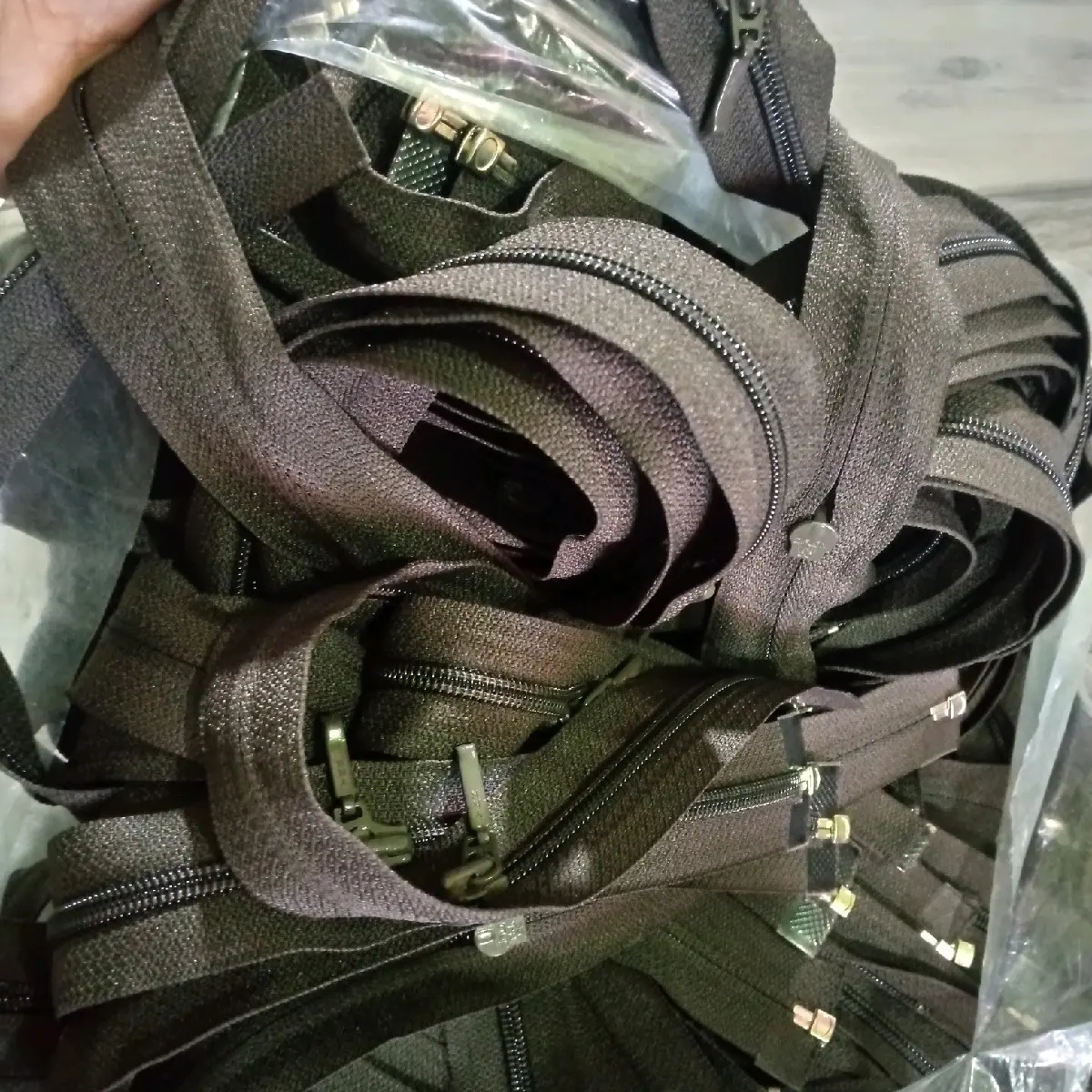seleting jaket ziplon YKK (7 inc ) Hitam satu lusin