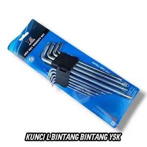Kunci L Bintang Bunga Torx Extra Long 9 Pcs YSK