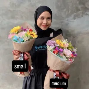 Bouquet Thumbelina Flowers - Ukuran Kecil & Medium - Bunga Cantik untuk Hadiah dan Dekorasi