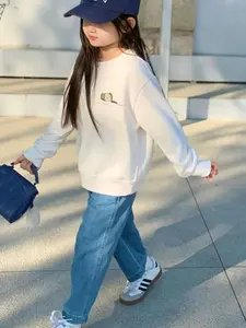 ZAMUS Celana Scena Anak 5-13 Tahun Jeans Biru Muda Nyaman Stylish Bahan Denim Lembut Premium Model Pinggang Karet Elastis Gombrong Skena