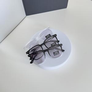 FS Photochromic Glasses with Square Frame Spek Jadi Gelap Bawah Matahari glasses spectacle fashion eyewear Specs sunglasses black spec glasses