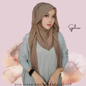 DIIA HIJAB Pashmina Syahira Daily Pashmina Instan Matt Jersy Premium Wanita Muslim