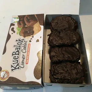 Kue balok coklat lumer isi 4-Brownies panggang home made