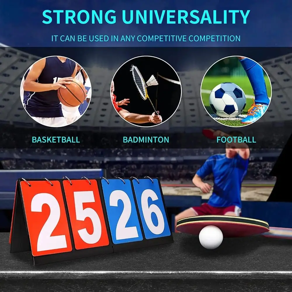 New Portable Digital Scoreboard Multiple Sports Score Keeper Sports Scoreboard Outdoor Sports Multipurpose Competition Scoreboard