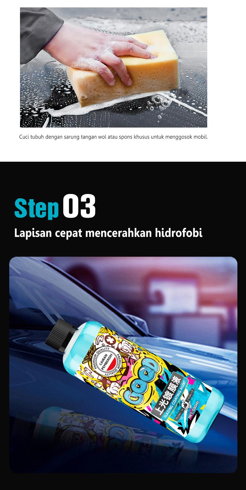 Sabun Cuci Touchless 500ml - Foam Tebal, Tanpa Gosok, Untuk Mobil & Motor