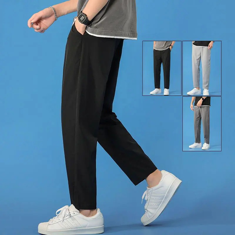 Korean Style Casual Pants Men Long Pants Fashion Men Trousers Ankle Pants Chinos Pant M-4XL