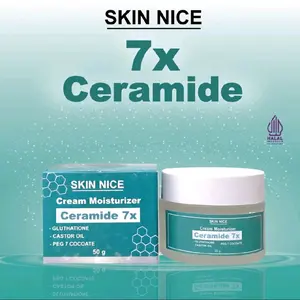 Skin Nice 7X Ceramide Moisturizer Gel  Krim Pencerah Untuk Kulit Kering & Sensitif Dengan Glutathione Castor Oil & PEG 7 Cocogate
