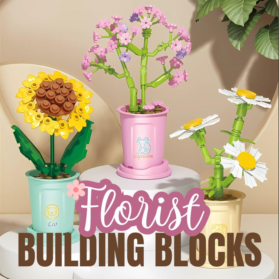 Florist Building Blocks Ages 7+ Zodiac Sign with Base DIY Gift For Florist Building Blocks Ages 7+ Zodiac Sign with Base DIY Gift For