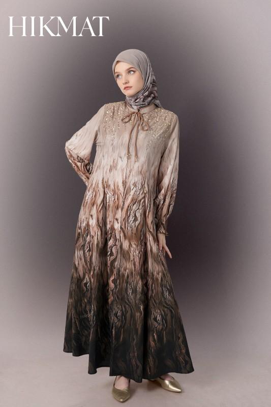 Hikmat Fashion Original A6682-04 Abaya Hikmat  noerbutikmuslim