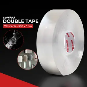 Double Tape Perekat No Trace Adhesive Washable Sticker - J007