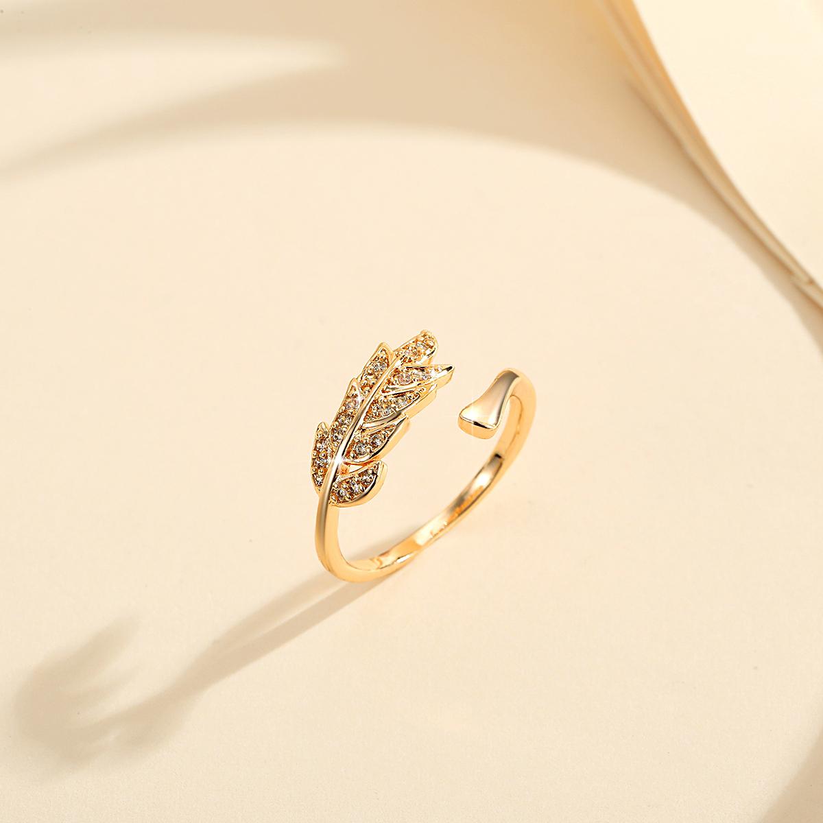 TX104 Cincin Dari Baja Tahan Karat Titaniumt Emas Berlian Wanita Cincin Adjustable TX104 Cincin Dari Baja Tahan Karat Titaniumt Emas Berlian Wanita Cincin Adjustable