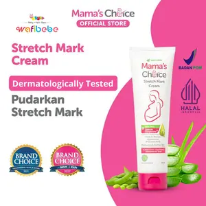 Mama's Choice Stretch Mark Cream Krim Penghilang Stretchmark Aman untuk Ibu Hamil dan Menyusui