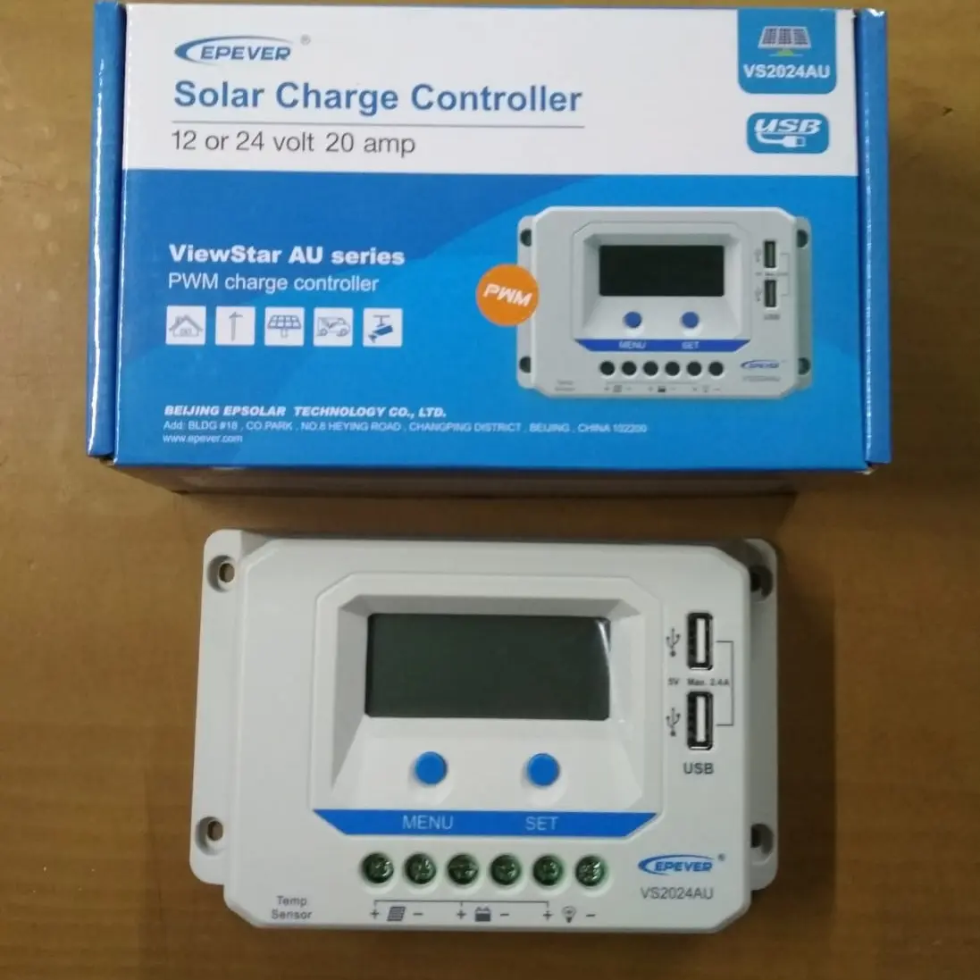 EPEVER PWM 20A SCC VS2024AU TENAGA SURYA PANEL SURYA