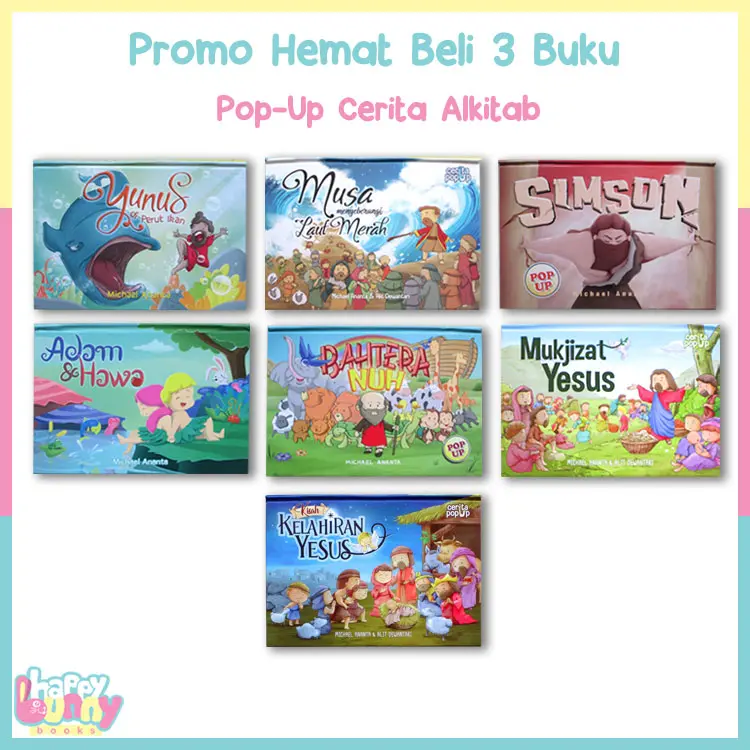 BELI 3 BUKU Pop-Up Cerita Alkitab KEATAS HARGA SUPER HEMAT