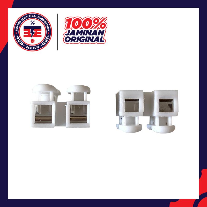Quick Connector 2 Wire Spring Terminal Sambungan Kabel Listrik 2P