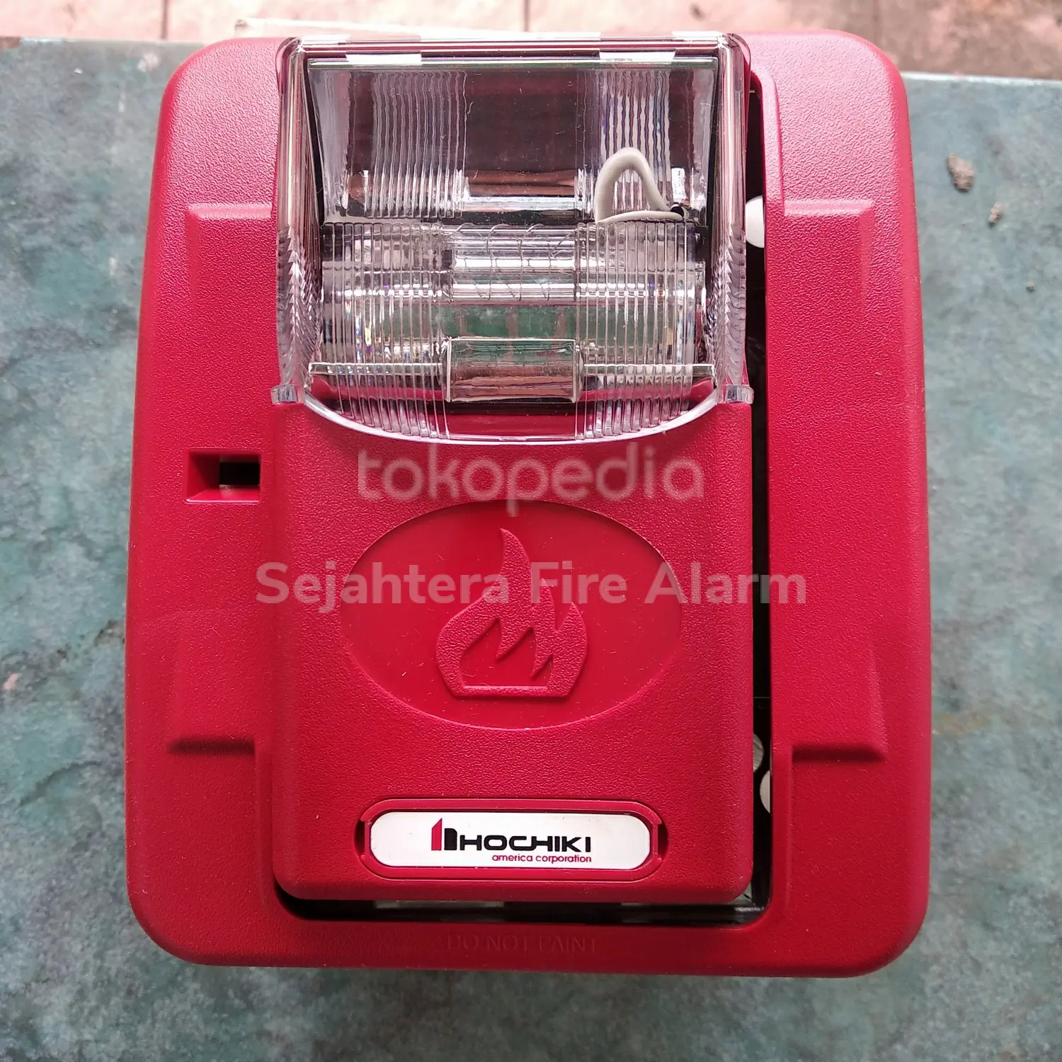 STROBE WALL RED ALARM MERK HOCHIKI TIPE HES24-1575WR