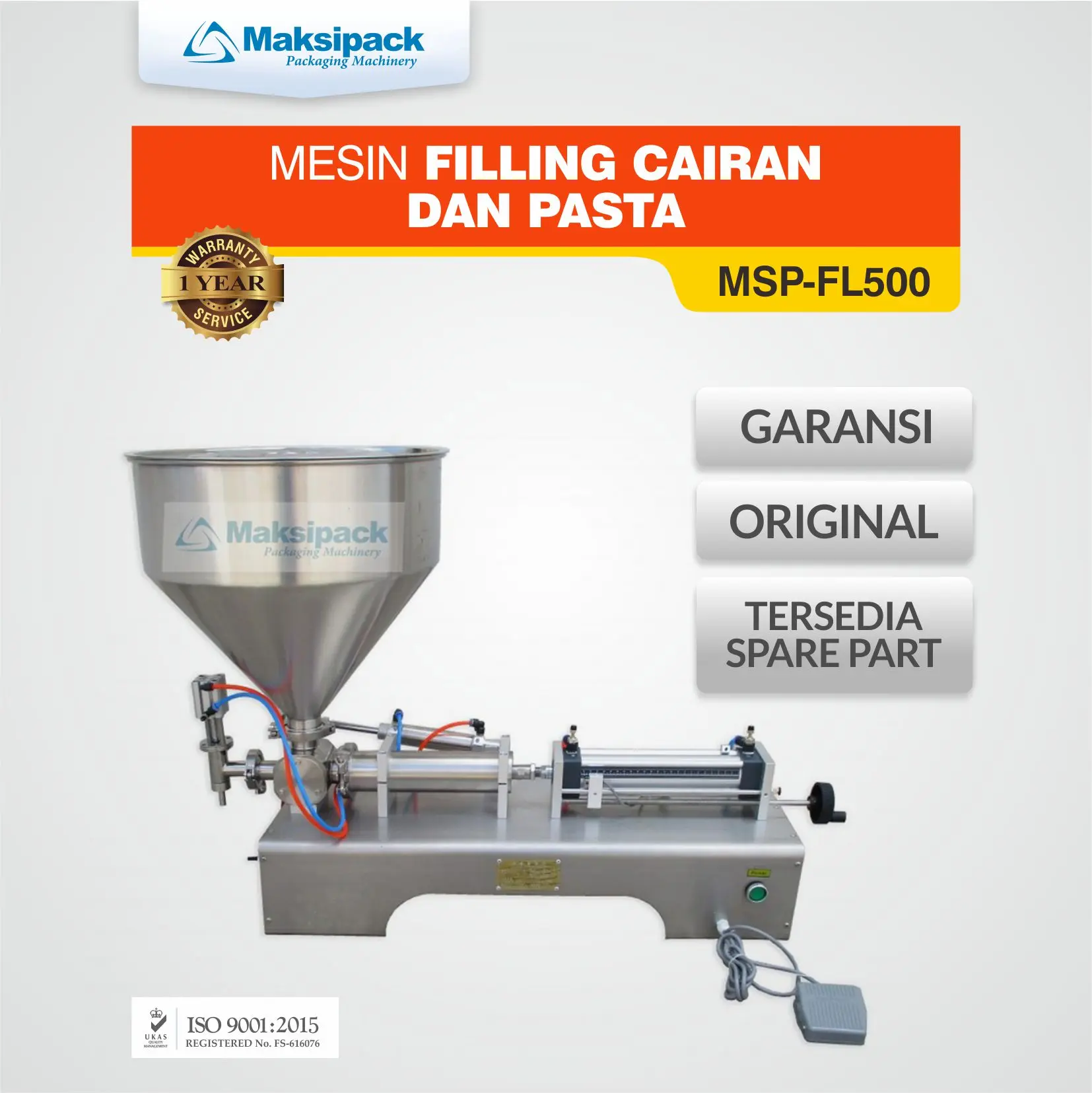 Mesin Filling Cairan Dan Pasta MSP-FL500