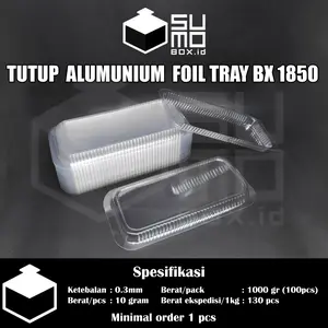 Tutup Alumunium foil tray BX 1850 Mika