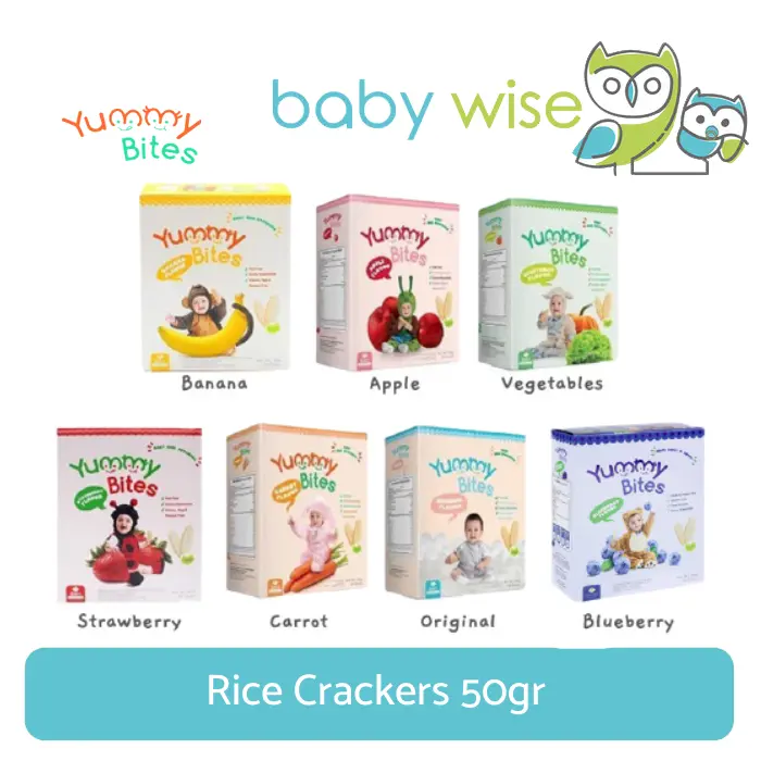 Yummy Bites Rice Crackers 50gr