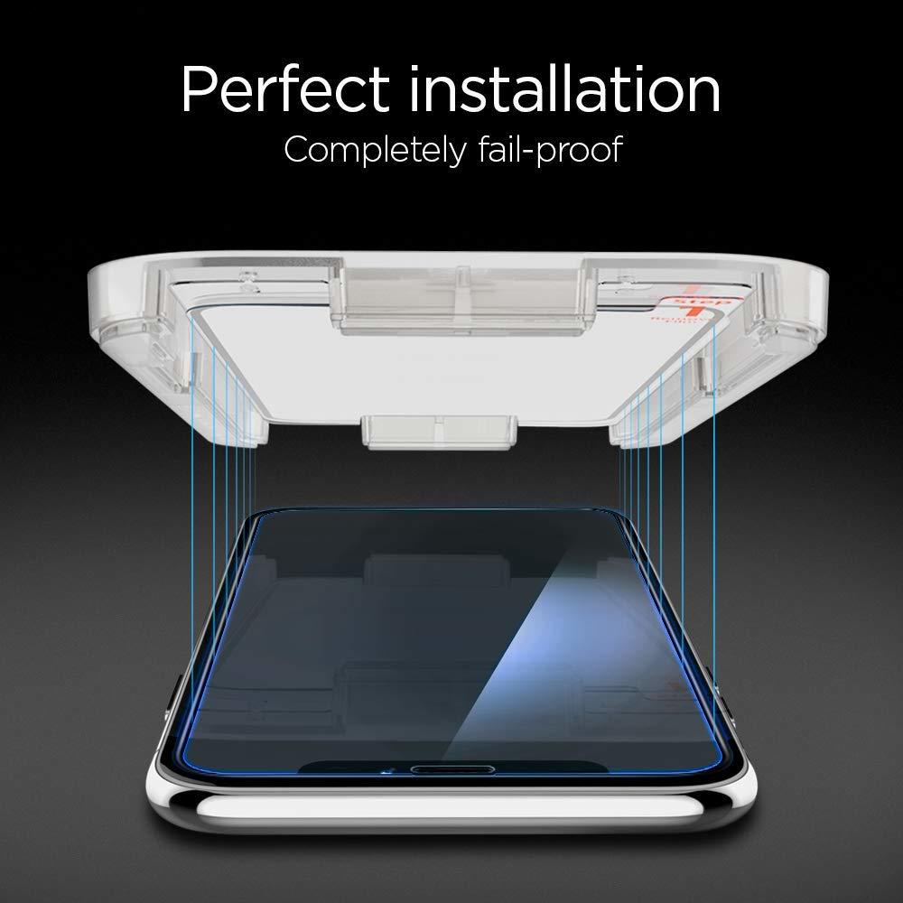 Spigen iPhone 11 / XR Tempered Glass with Tray 1 Pack GlastR EZ Fit - Transparency 064GL24818