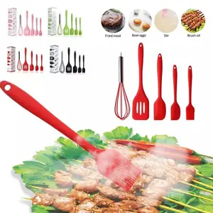 5pc Baking Props Spatula Set Kuas sutil Silikon Utensil Kitchen set