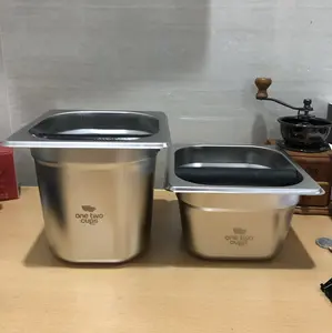 Knock box kopi espresso stainless besar - container ampas kopi