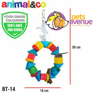 mainan burung gigitan Parrot parkit Conure AnimalnCo BT-14 - Bird Toy