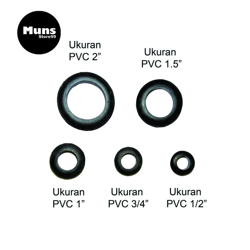 Karet Rubber Ruber Grommet Gromet 1/2 s.d 2 Inch Hidroponik