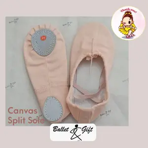 sepatu ballet anak dan dewasa canvas SPLIT SOLE