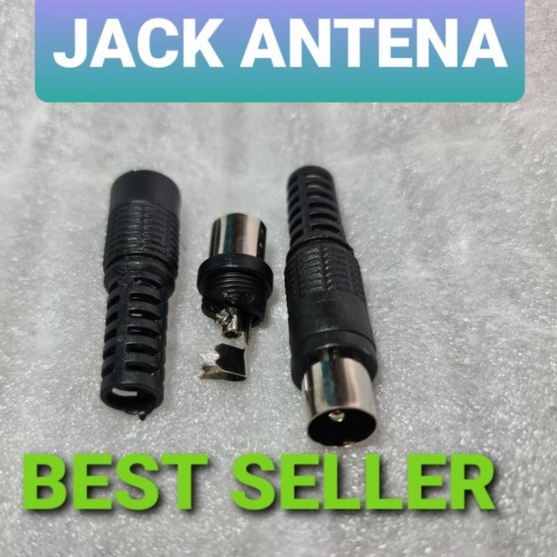 jack jek antena tv soket colokan sambung antena tv plastik besi digital dan analog set top bok stb cover sambungan cewek cowok male female