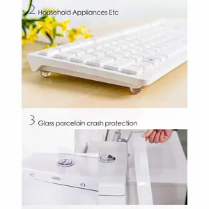 Stiker Karet Serbaguna Silikon Bumper Peredam Penahan Benturan 50PCS