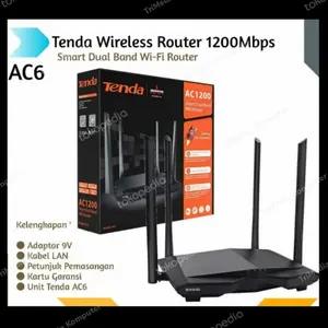 Tenda AC6 Dual Band AC1200 Mbps 5G Wifi Router Extender Repeater