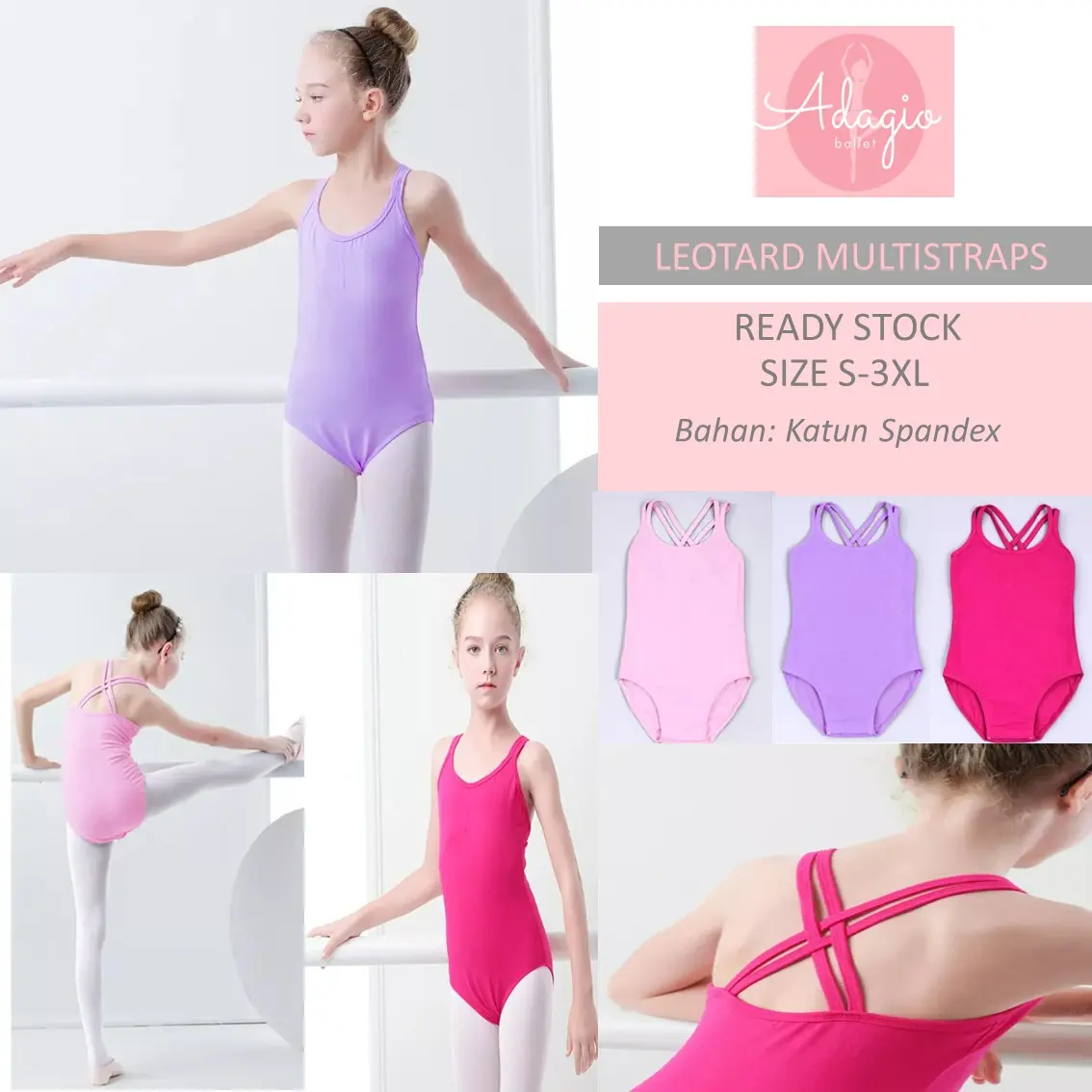 Leotard Atasan Ballet Balet Gymnastic Contemporary Dance RAD exam mulberry marine blue
