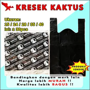 Plastik Kresek Ekonomis TIPIS Hitam 15 24 28 35 40