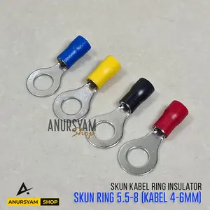Skun O Ring 5.5-8 (4-6mm) / Skun Kabel Ring Insulator Warna