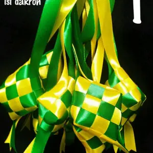 ketupat hias kecil 4-5 cm / hiasan lebaran / dekorasi lebaran