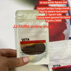 Vita lucantin pink carophyl pink jamin original 100% 5gm pewarna ikan