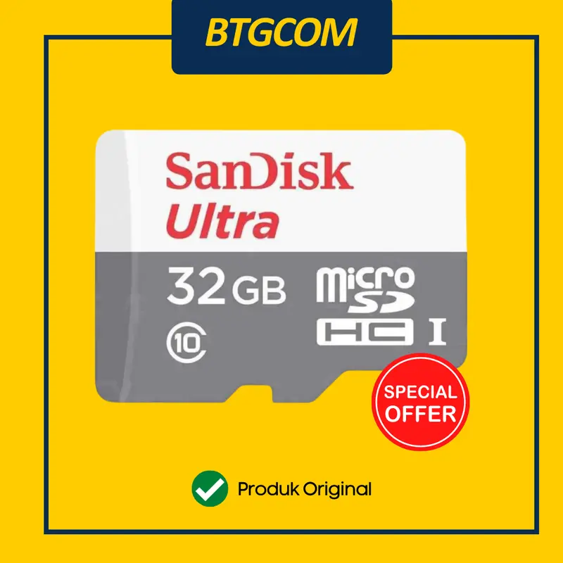 Sandisk Ultra 32GB 100MB/s MicroSDHC MicroSD Micro SD Card Resmi Ori