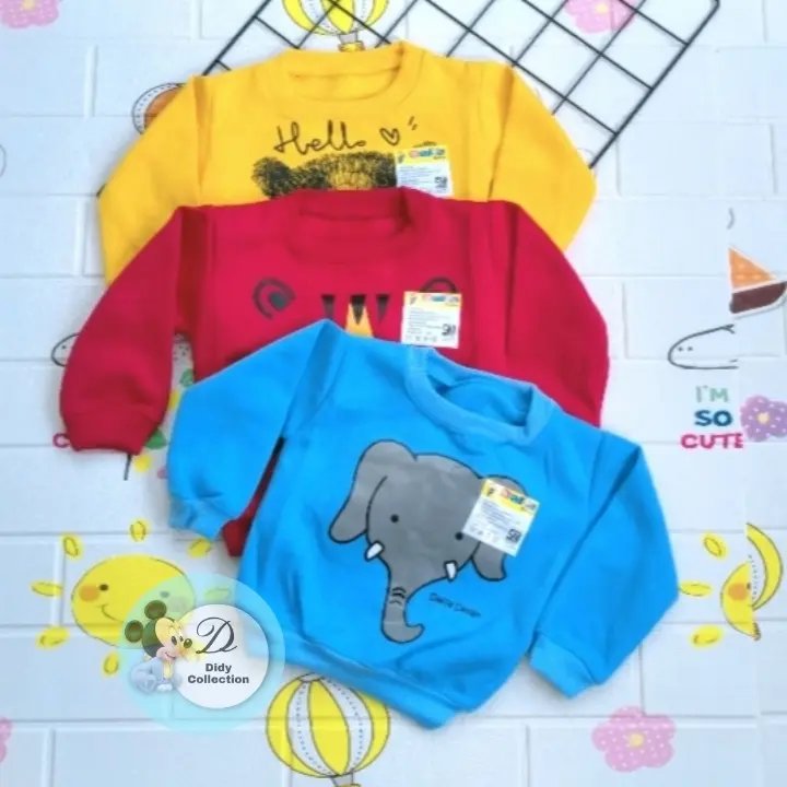 Switer Bayi Jaket Bayi Usia 3-12 Bulan Mantel Bayi Tebal dan Hangat
