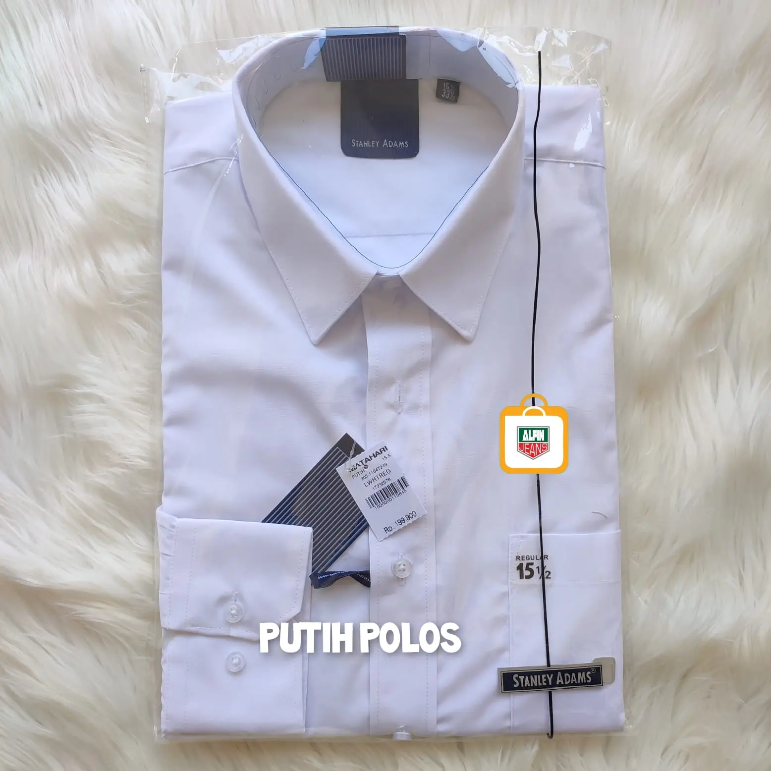 Kemeja Formal Putih Stanley Adam Regular Fit