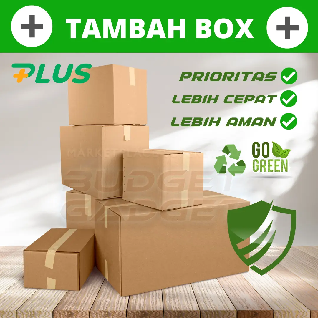 BOX PACKAGING DUS KEMASAN BELANJA TAMBAHAN DI BUDGET GADGET