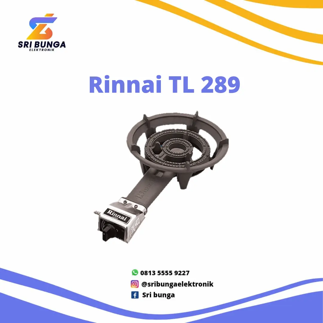 Kompor Gas 1 Tungku Rinnai TL 289RI Komersil