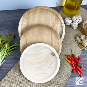 Cobek Kayu Ukuran 15 Cm Bahan Pinus Kuat Tidak Mudah Patah
